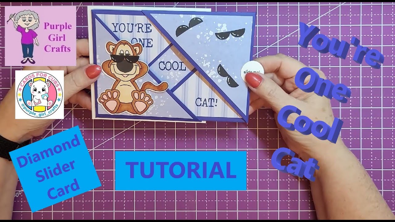 Cool Cat - Diamond Slider Card Tutorial