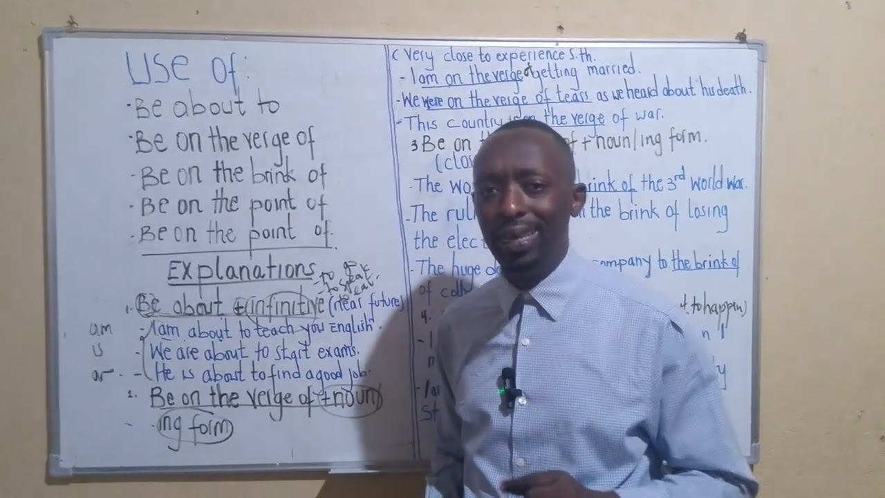 Lesson 8: Uko wavuga ibintu byenda kuba