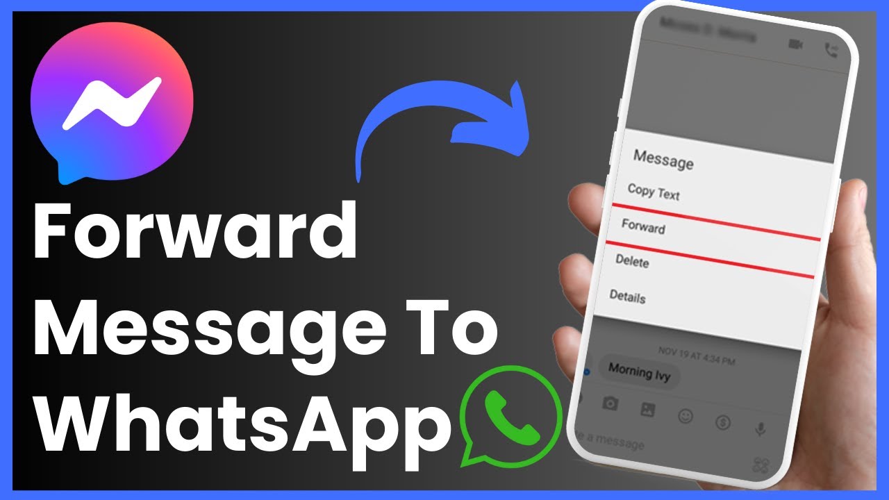 Как переслать сообщение из Messenger в WhatsApp! [ПРОСТЫЕ СПОСОБЫ]