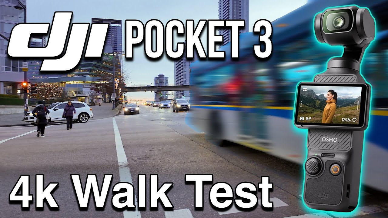 DJI Pocket 3 4K Walk Test | 10-Bit Normal Colour + Post Stabilization