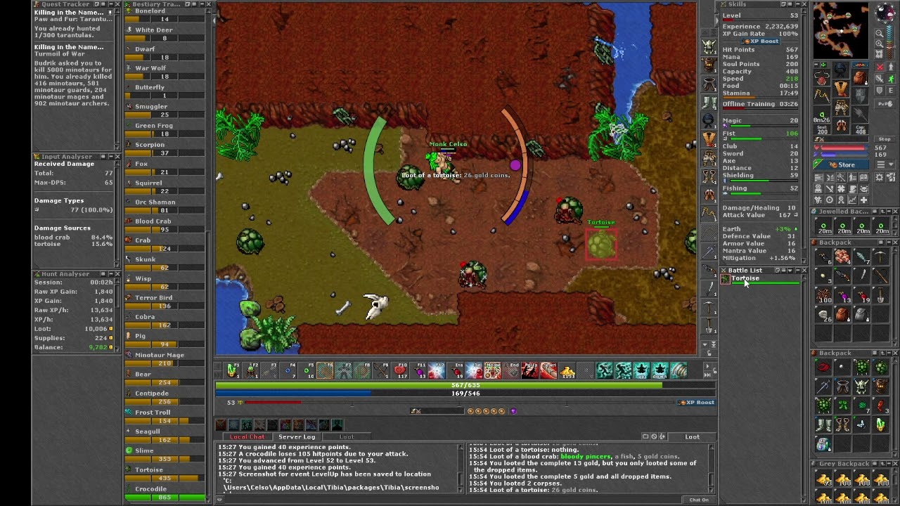 Tibia - Bestiary - Cave 