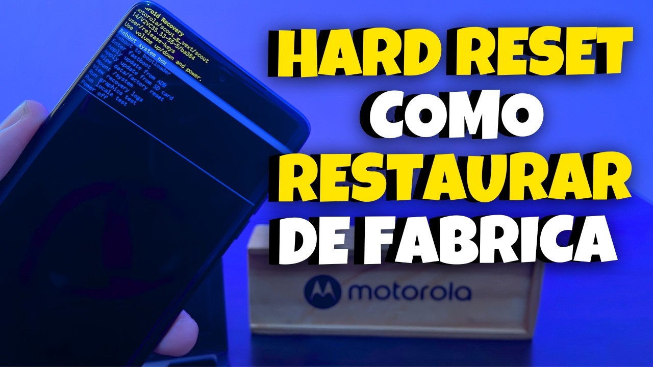 MOTOROLA EDGE 60 🔄 HARD RESET paso a paso | Borrar TODO, Restaurar, Formatear #motorolaedge60