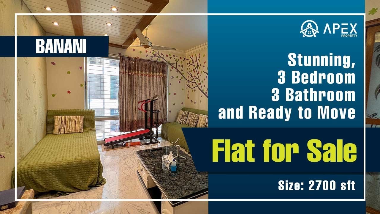 Stunning 2,700 sft Flat for Sale in Banani || Flat for Sale in Dhaka || Apex Property
