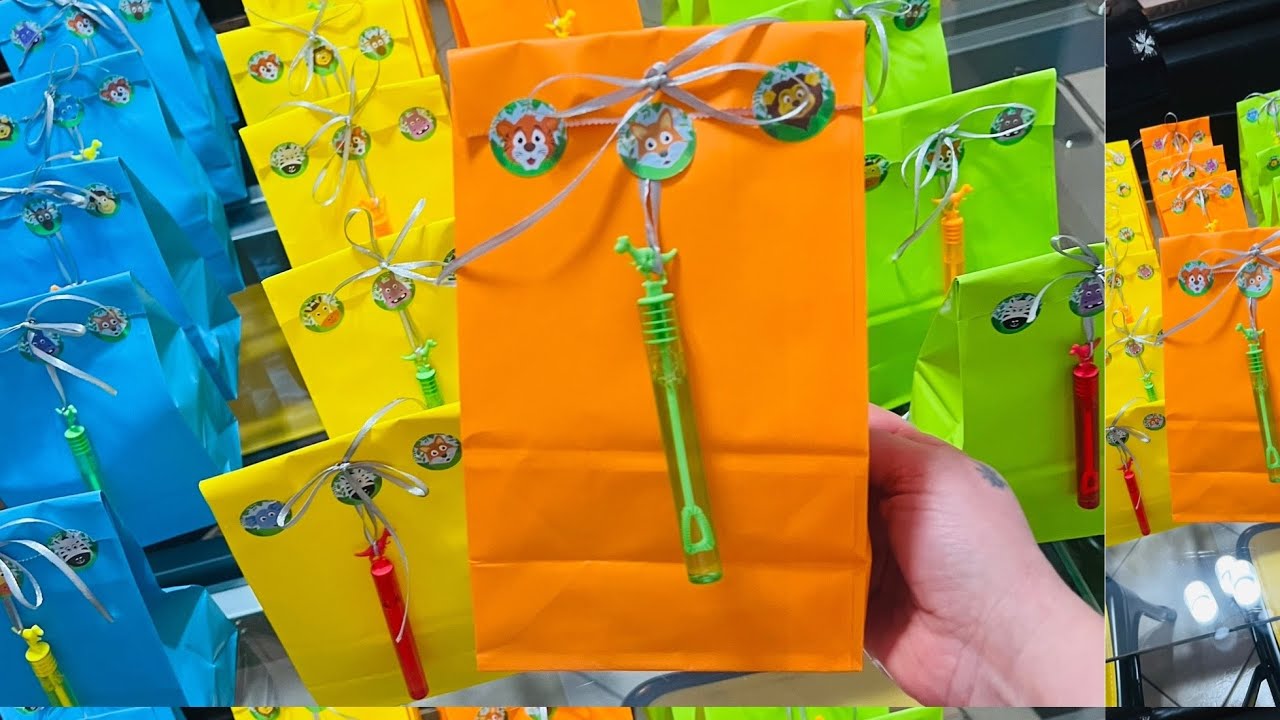 Idea sacchetto merenda bimbi con gadget per festeggiare compleanno/onomastico a scuola!