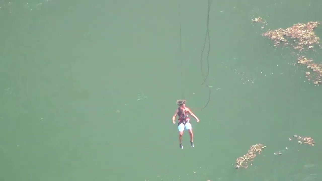Gorge Swing off cliff in Victoria Falls, Zimbabwe