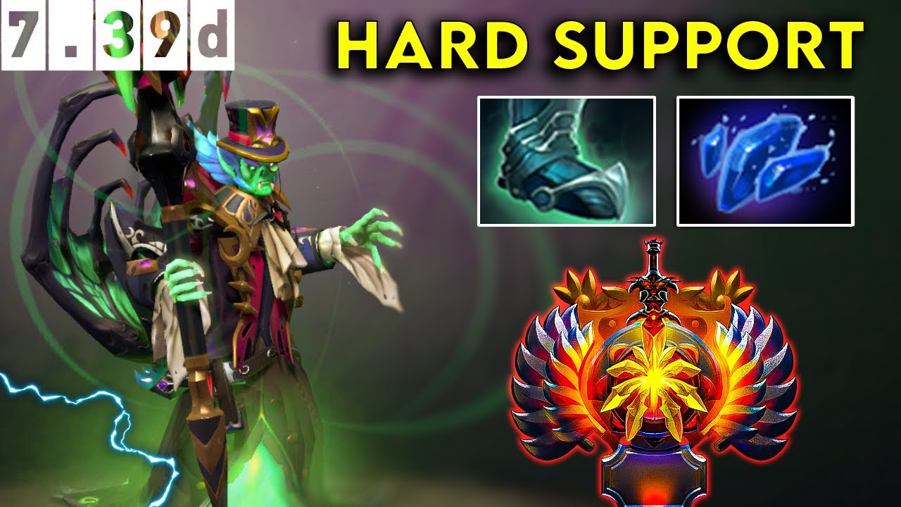 Necrophos Immortal Hard Support - Dota 2 Patch 7.39d Pro Pub Gameplay