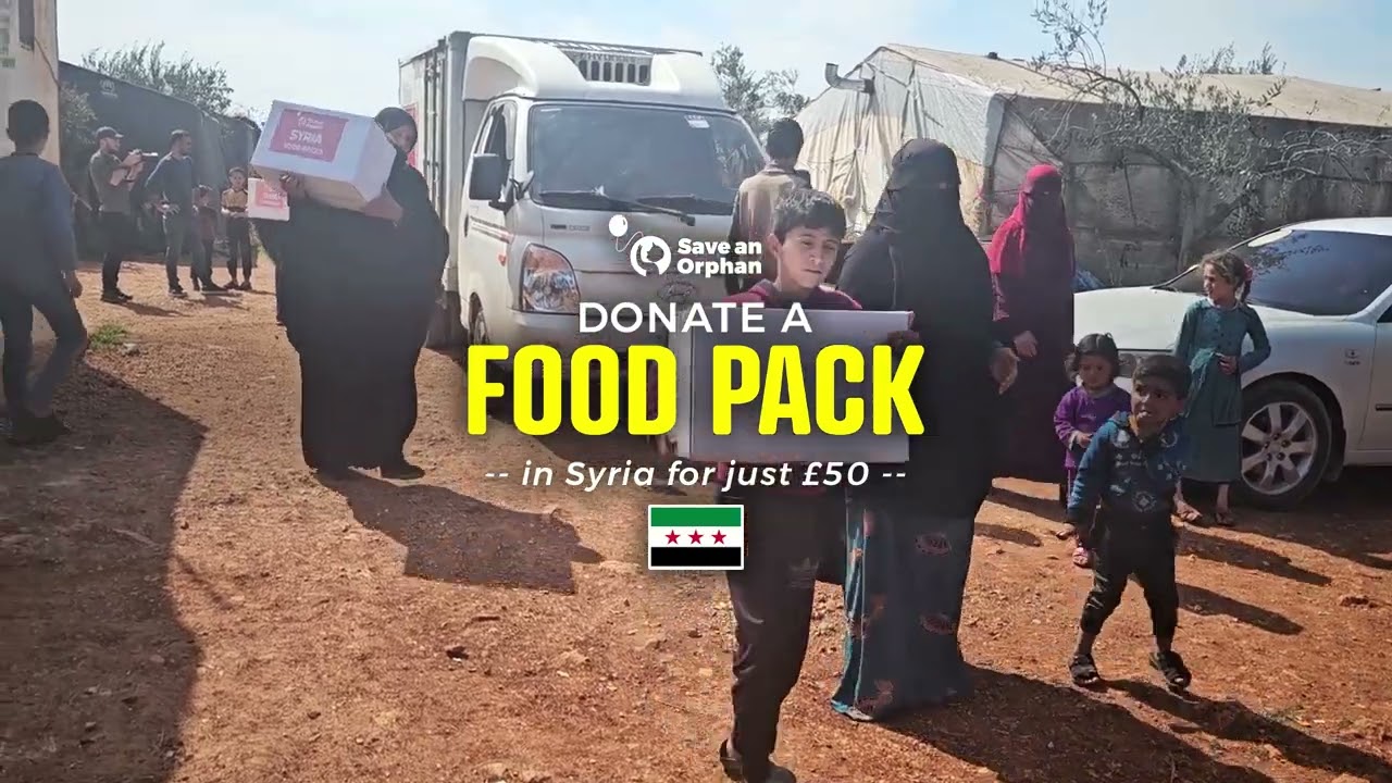Hunger is a daily struggle for Syrian families. £50 gives a Food Pack to make a real difference.