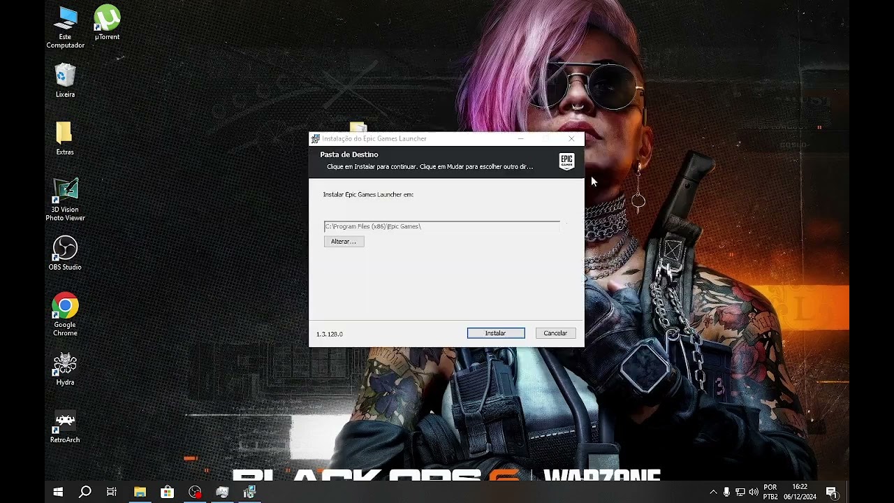 Epic games Erro de instalação 