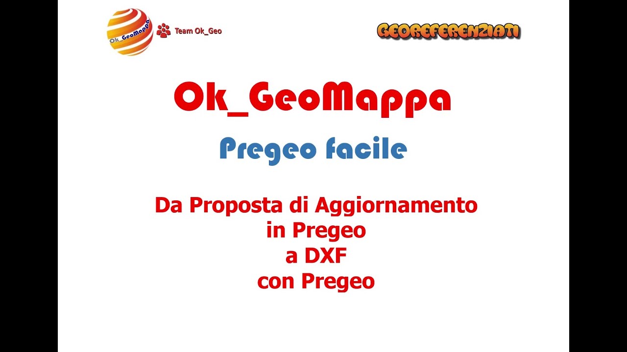 Da Proposta di Aggiornamento in Pregeo a DXF con Pregeo