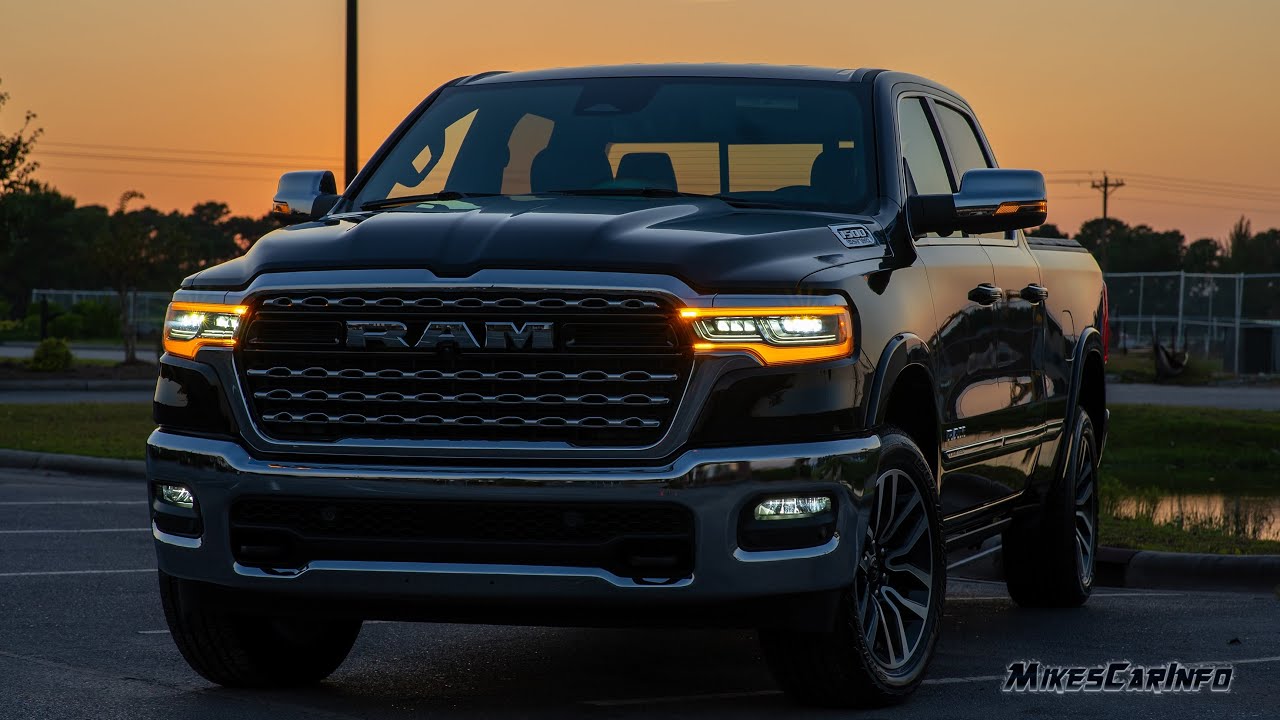 НОЧЬЮ: Обзор Ram 1500 Limited Night 2025-2026 годов | Полный анализ системы освещения и тест-драйв