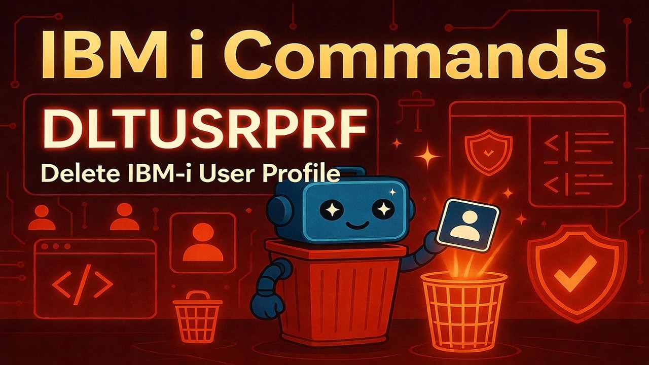 IBM i Commands - DLTUSRPRF - Delete IBM i User Profile