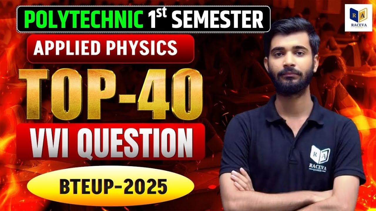 Polytechnic 1st Semester Applied Physics Top 40 Important Question Solution 2025