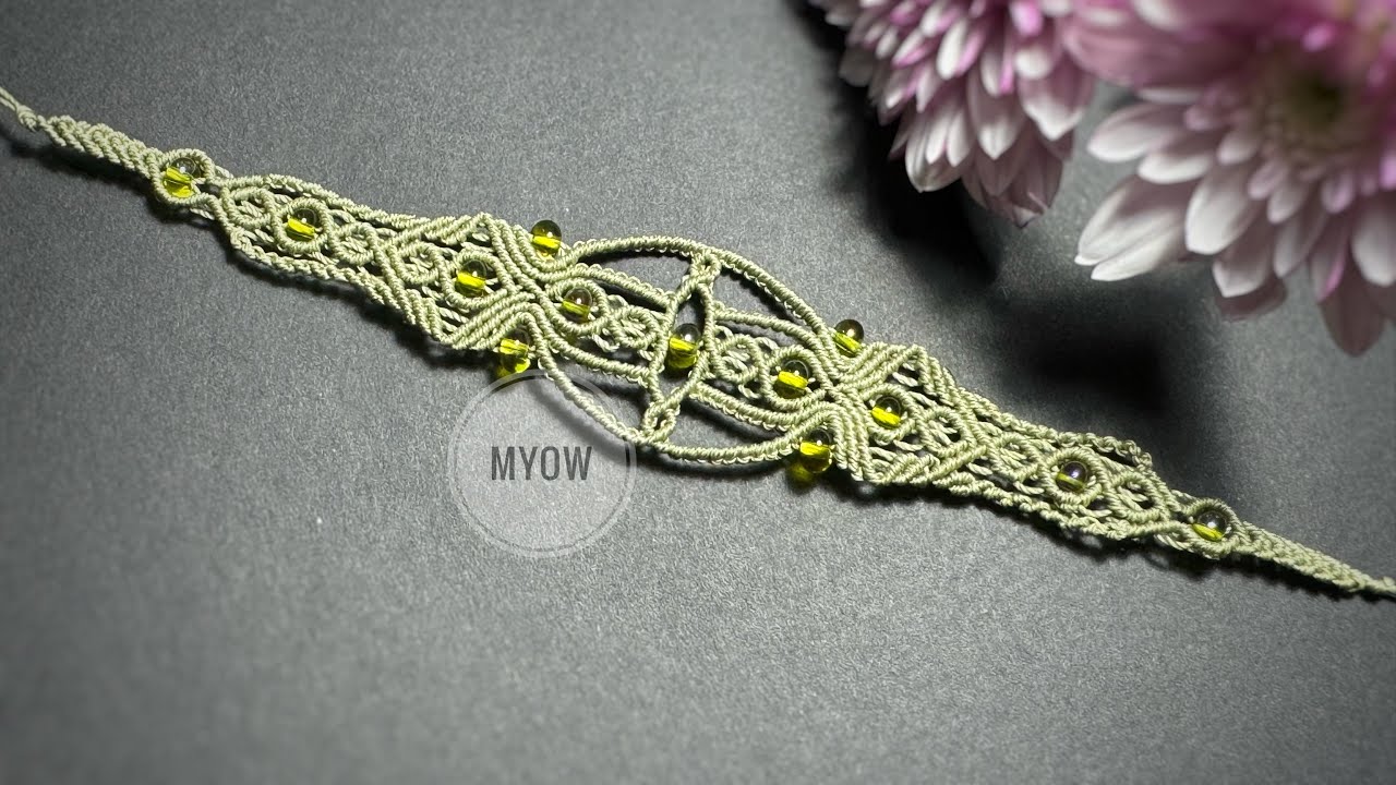 Elegant Macrame Bracelet Tutorial | Handmade Jewelry DIY MYOW 469