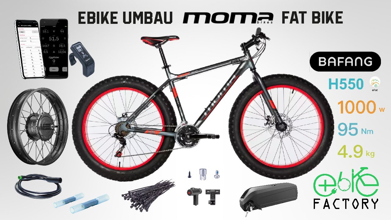 Moma Fat Bike Umbau mit Bafang G60 1000W: Der stärkste Hecknabenmotor im Test!