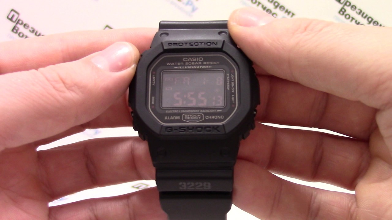 Часы Casio G-SHOCK DW-5600MS-1D - видео обзор от PresidentWatches.Ru