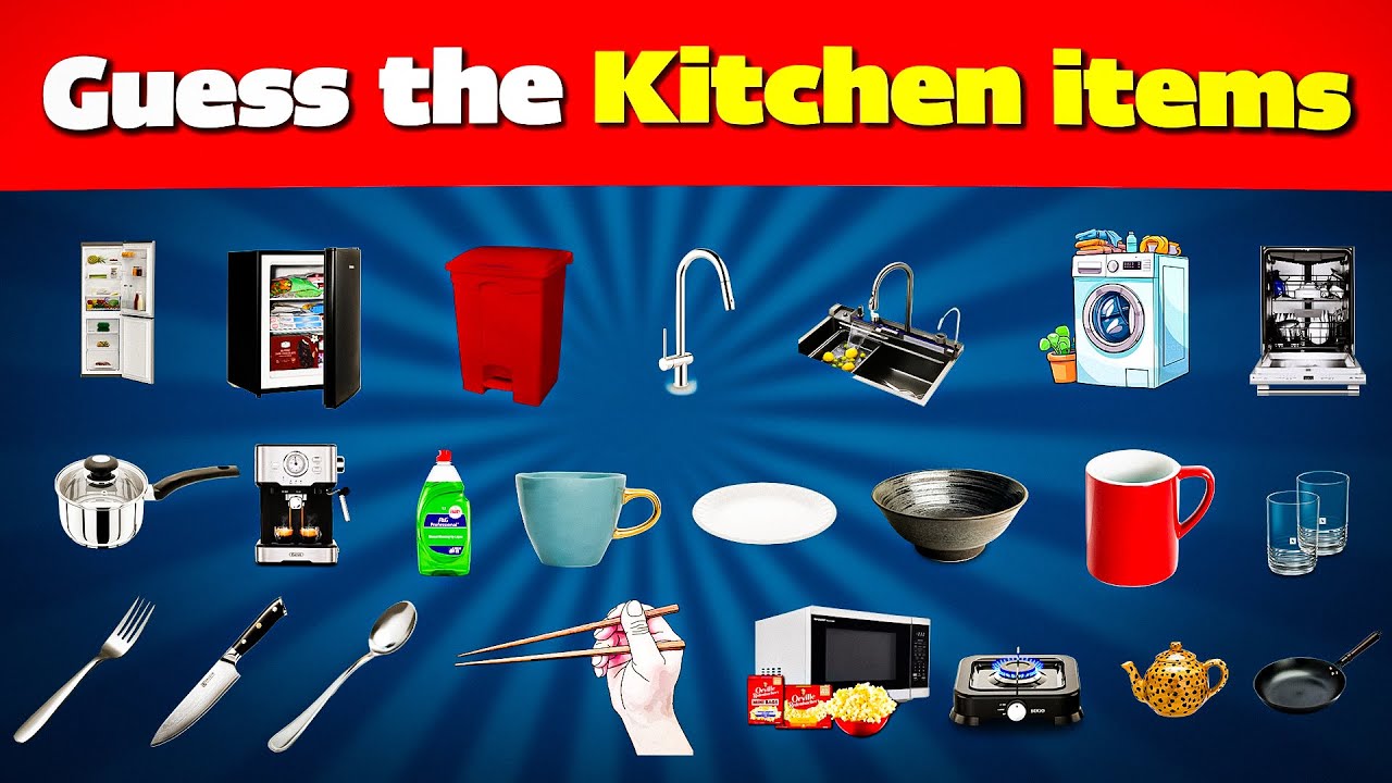 Only 1% Can Name All These Kitchen Items in English 🧑‍🍳🍴