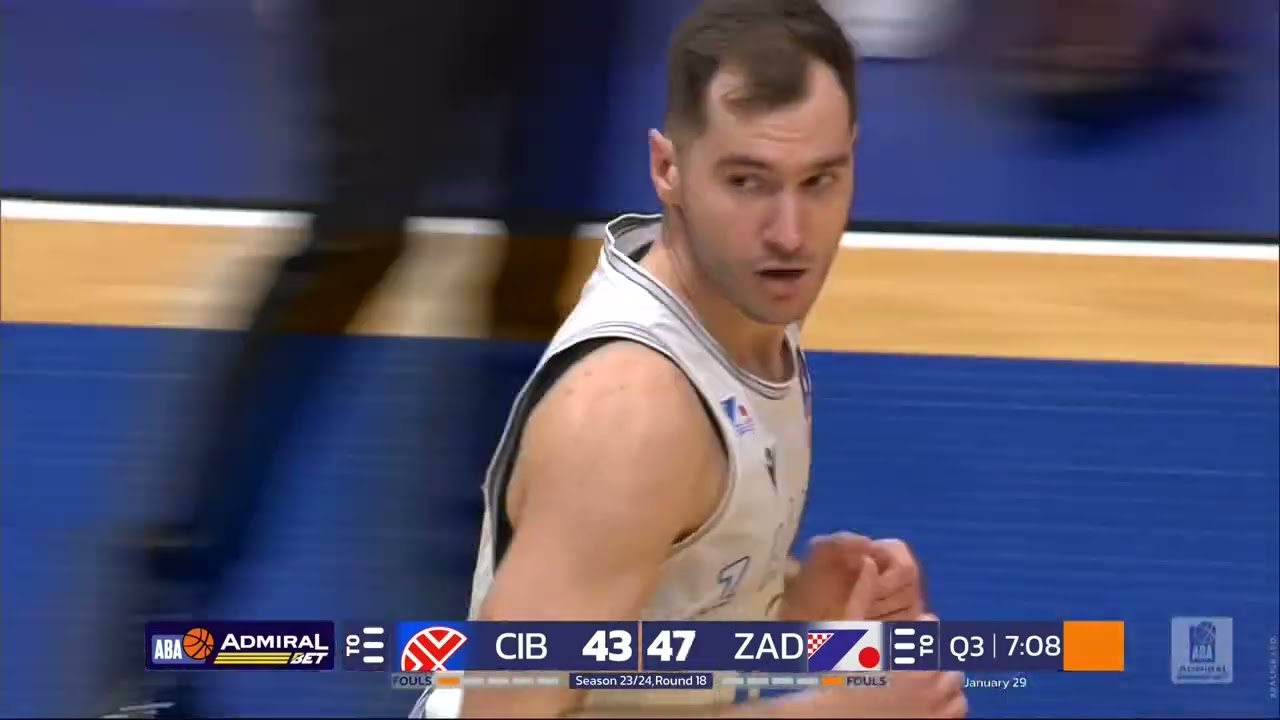 AdmiralBet ABA League 2023/24 highlights, Round 18: Cibona - Zadar (29.1.2024)