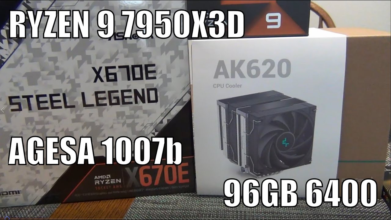 Сборка ПК-системы Steel Legend на базе Ryzen 9 7950X3D и ASRock X670E AGESA 1007b