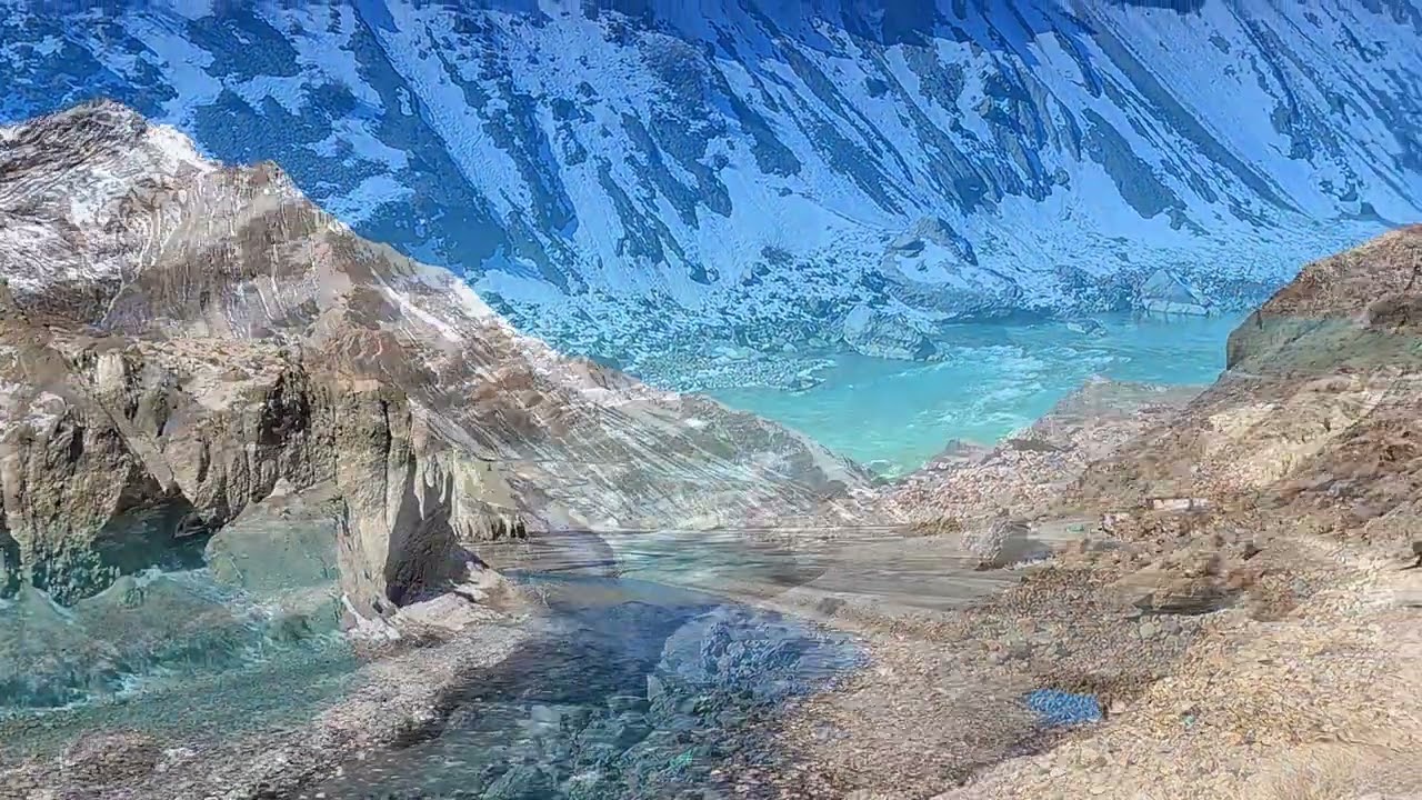 Sutlej river in Spiti valley