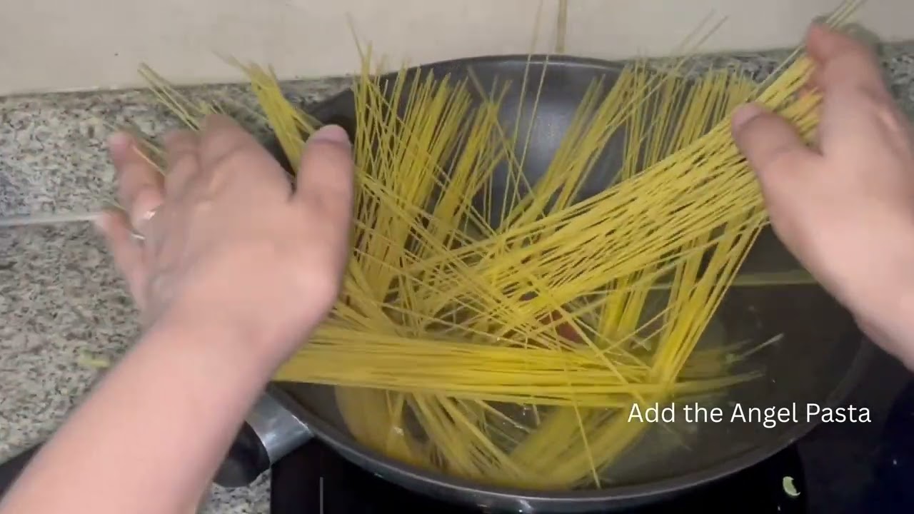Fast Lunch: broccoli and angel pasta 