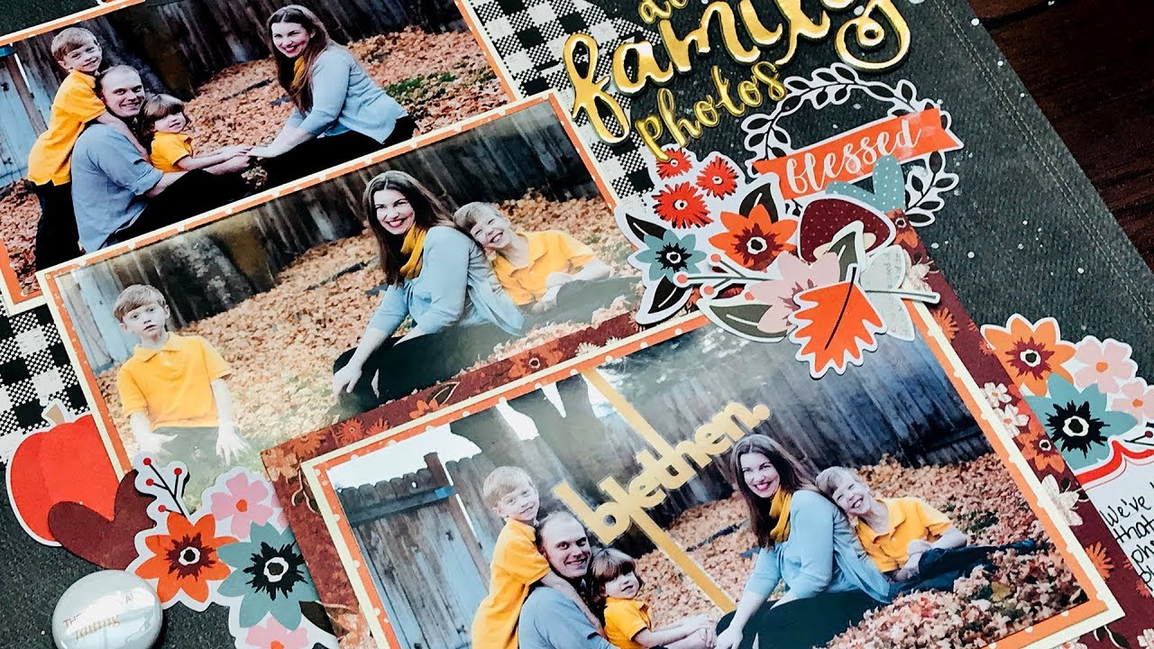 Simple Stories Forever Fall Layout ~ How We Do Family Photos
