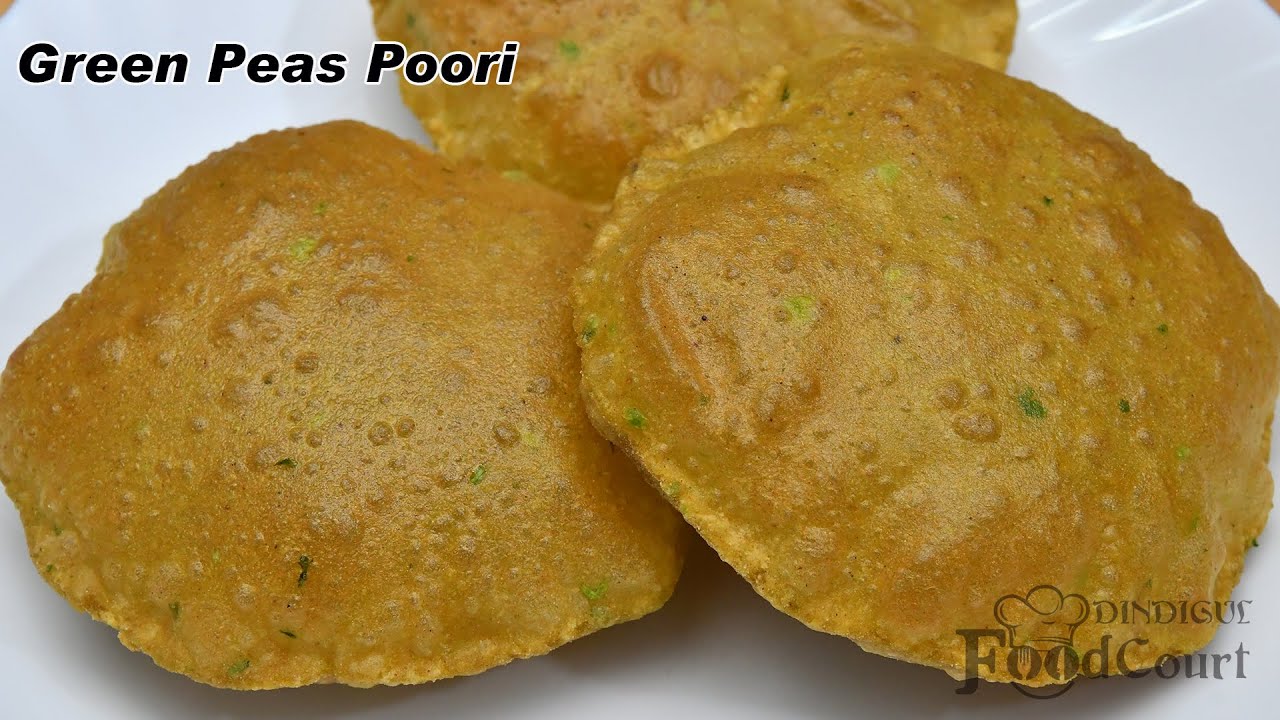 Green Peas Poori/ Matar Poori/ Poori Recipe