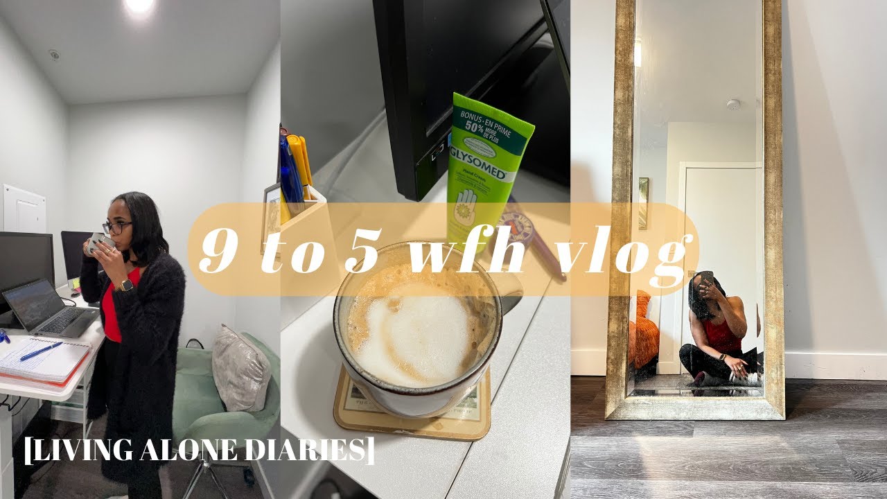 *REALISTIC* WORK FROM HOME VLOG: productive work day, errands, chats, & more |LIVING ALONE DIARIES