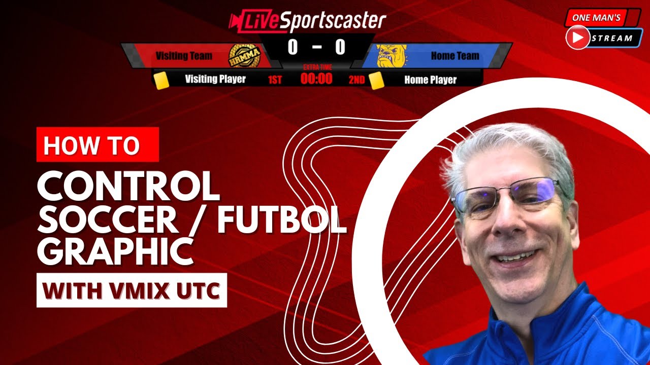 vMix UTC Control of Soccer Graphic From GT Title Designer  |  One Man's Stream Episode 40