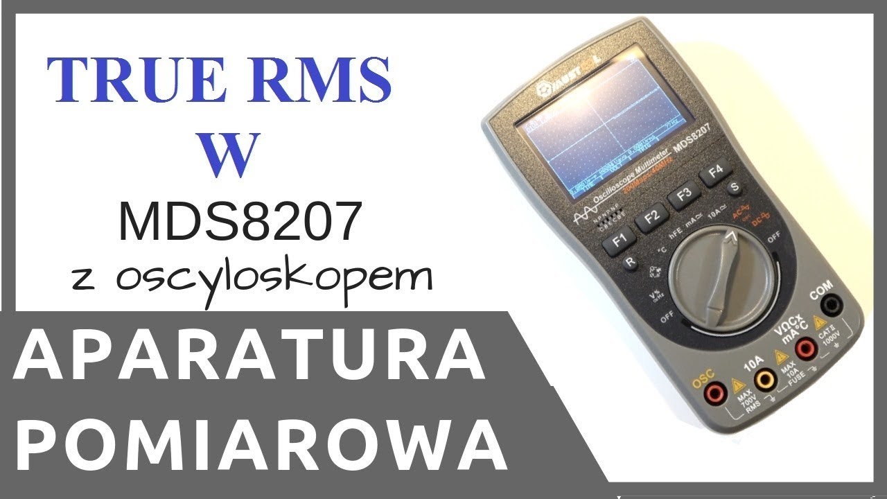 ZIZ - pomiary oscyloskopowe oraz test TRUE RMS w MDS8207 - cz.2