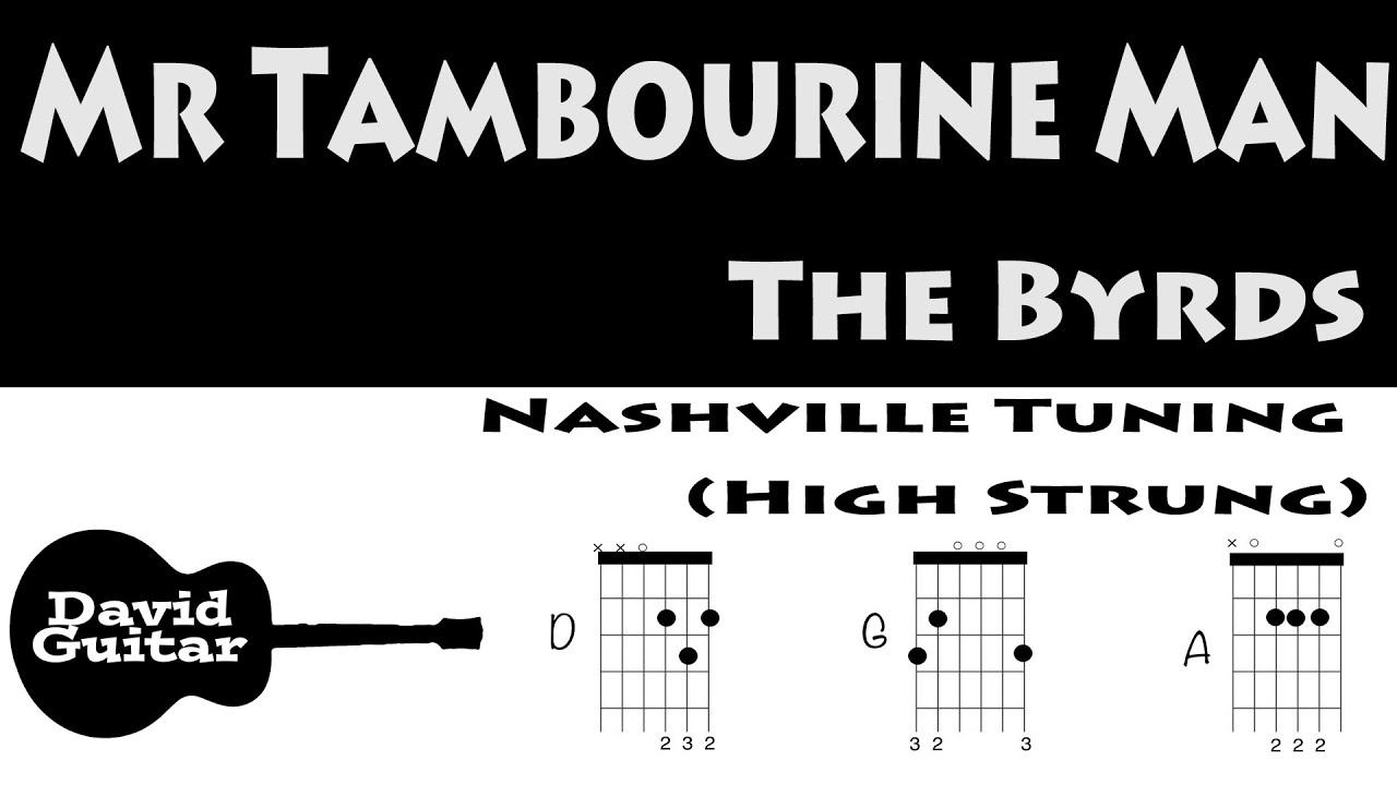 Mr Tambourine Man Guitar Lesson The Byrds Nashville Tuning (High Strung)