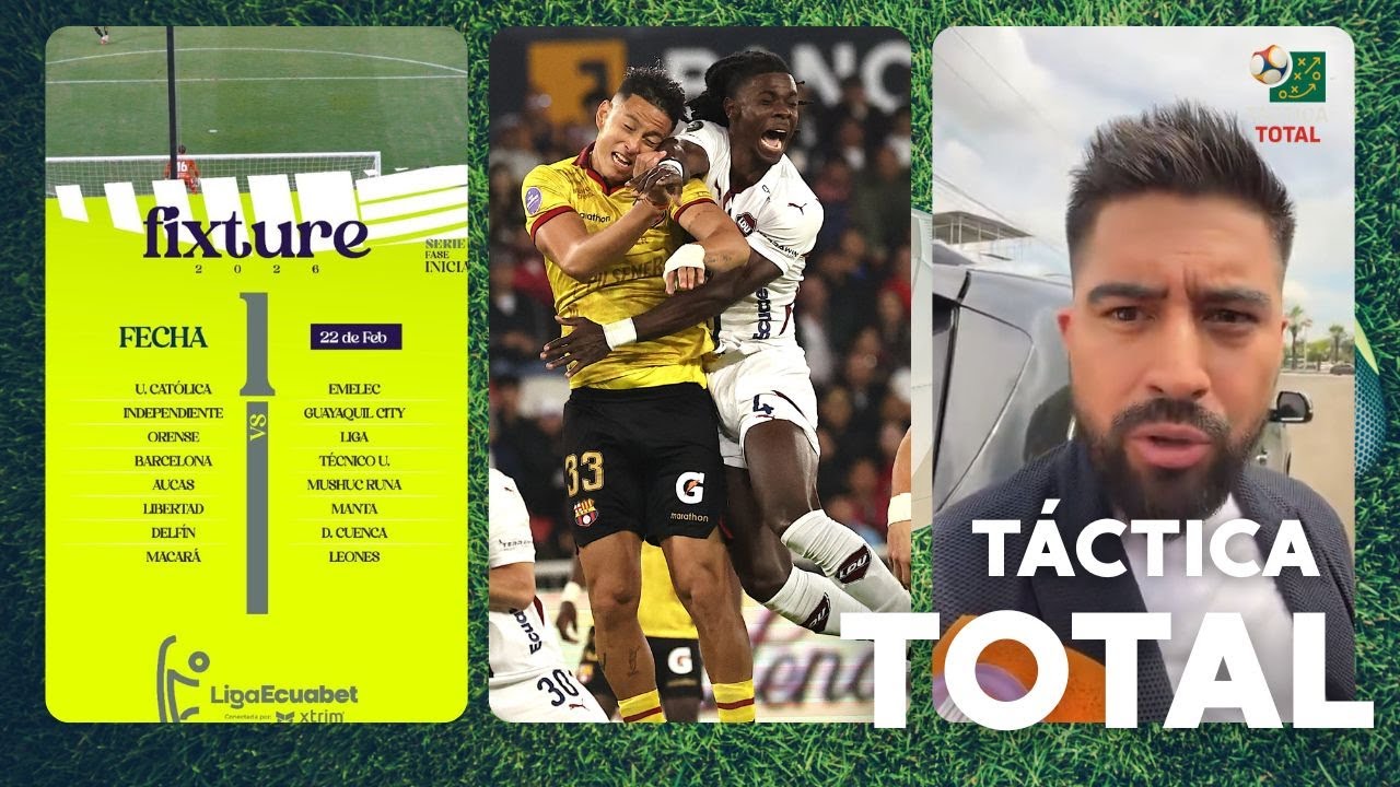 YA HAY CALENDARIO PARA LA LIGA PRO, ARRANCA EL CAMPEONATO ECUATORIANO DE FÚTBOL 2026