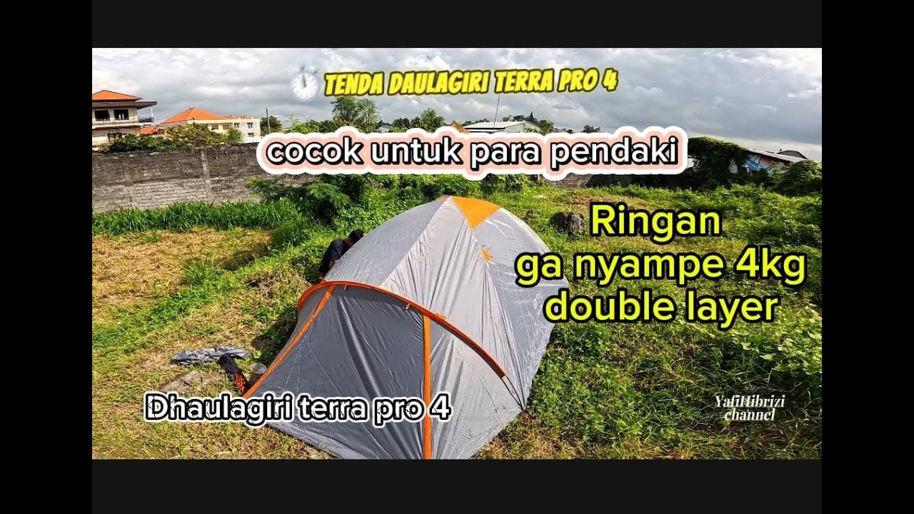 tenda Dhaulagiri terra pro 4..ringan cocok bagi pendaki.