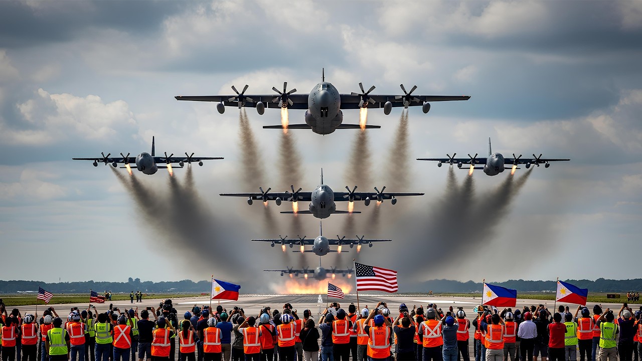 Philippines Surprised by Large-Scale Arrival of US C-130J Hercules Aircraft!