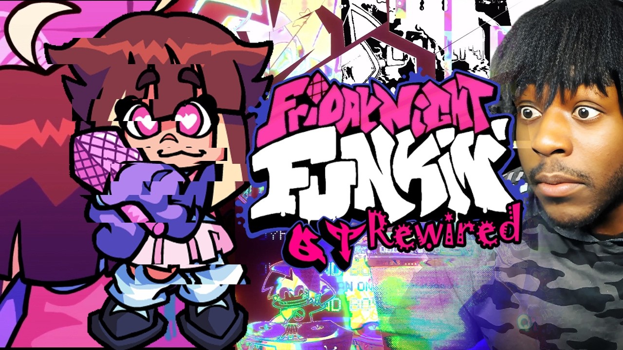 FNF Mod Corrupted The Game | QT REWIRED