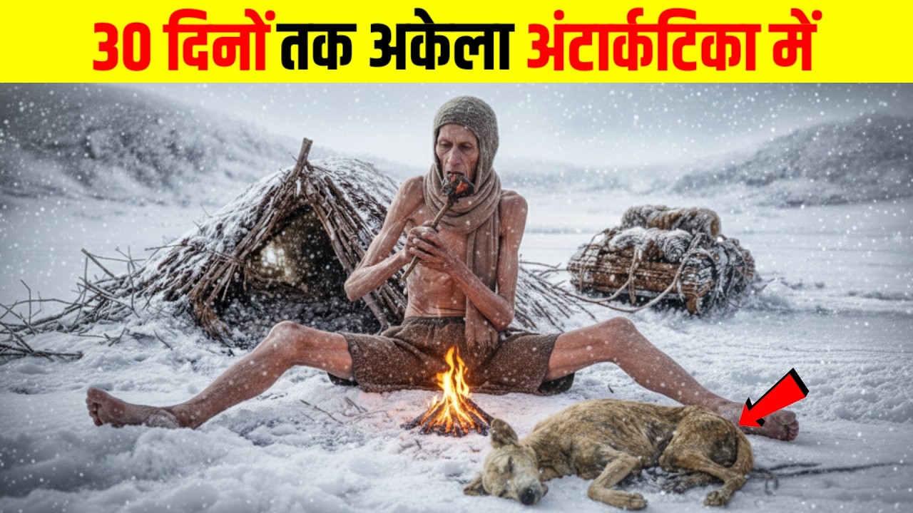 30 दिनों तक ज़िंदा अकेला अंटार्कटिका में | Alive Alone in Antarctica for 30 Days,