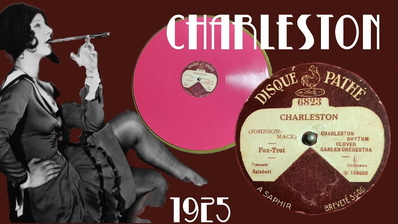 1925 HOT Dance Music: CHARLESTON -Clover Garden Orchestra (Texas Ten) - Pathe Vertical 80rpm Record