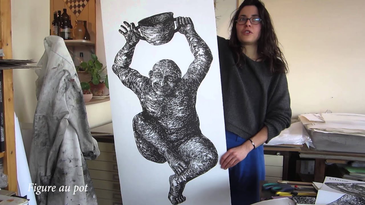 Un viron chez Agn&egrave;s Dubart, graveuse.