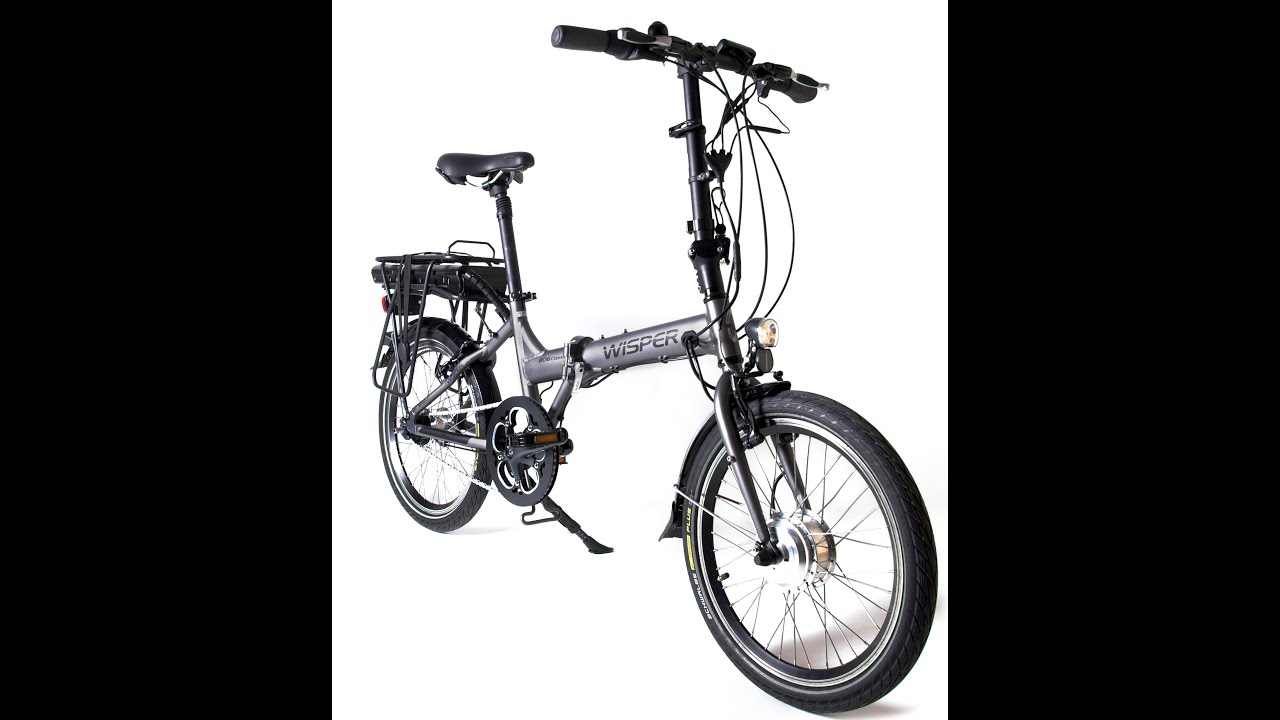 ebike electric bike review folding Wisper 806 Classic German Folder Electric Bike ebike
