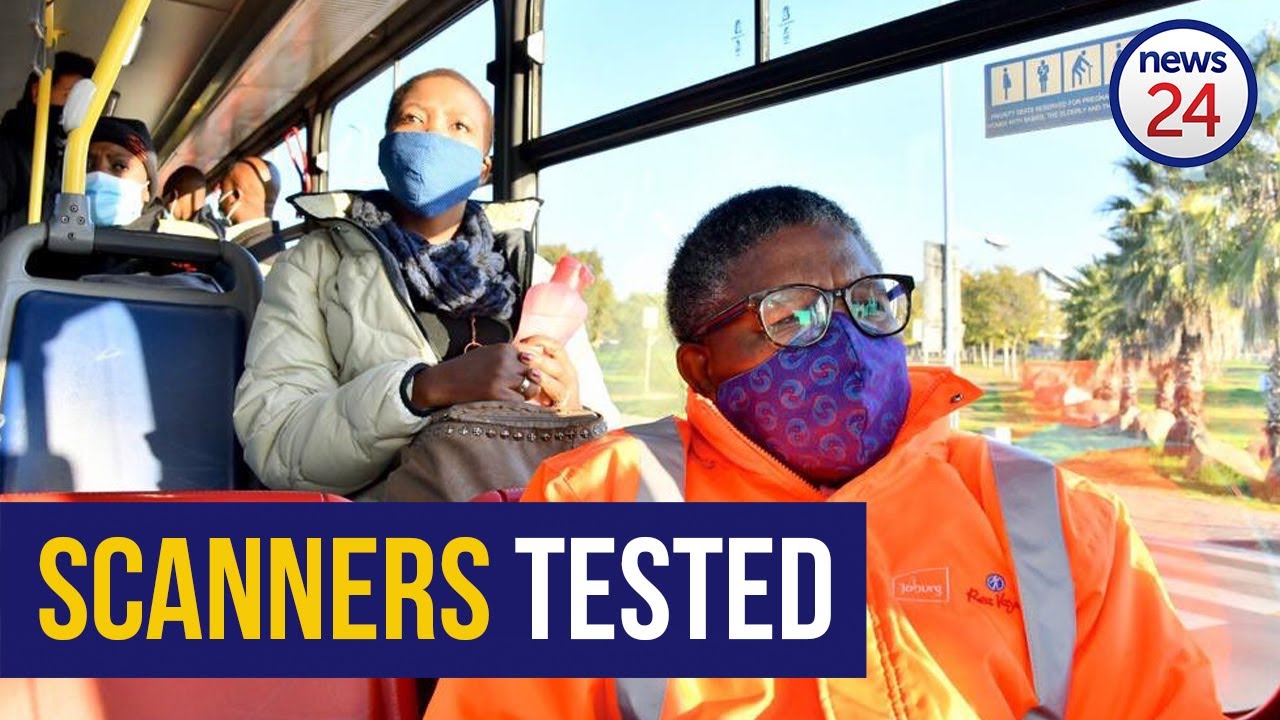 WATCH | Mbalula happy with Rea Vaya scanners that sanitise and check commuters’ temperature