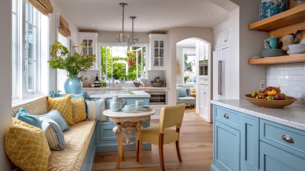 Small But Beautiful House Tour | Vintage Blue & Yellow Cottage Decor Inspiration
