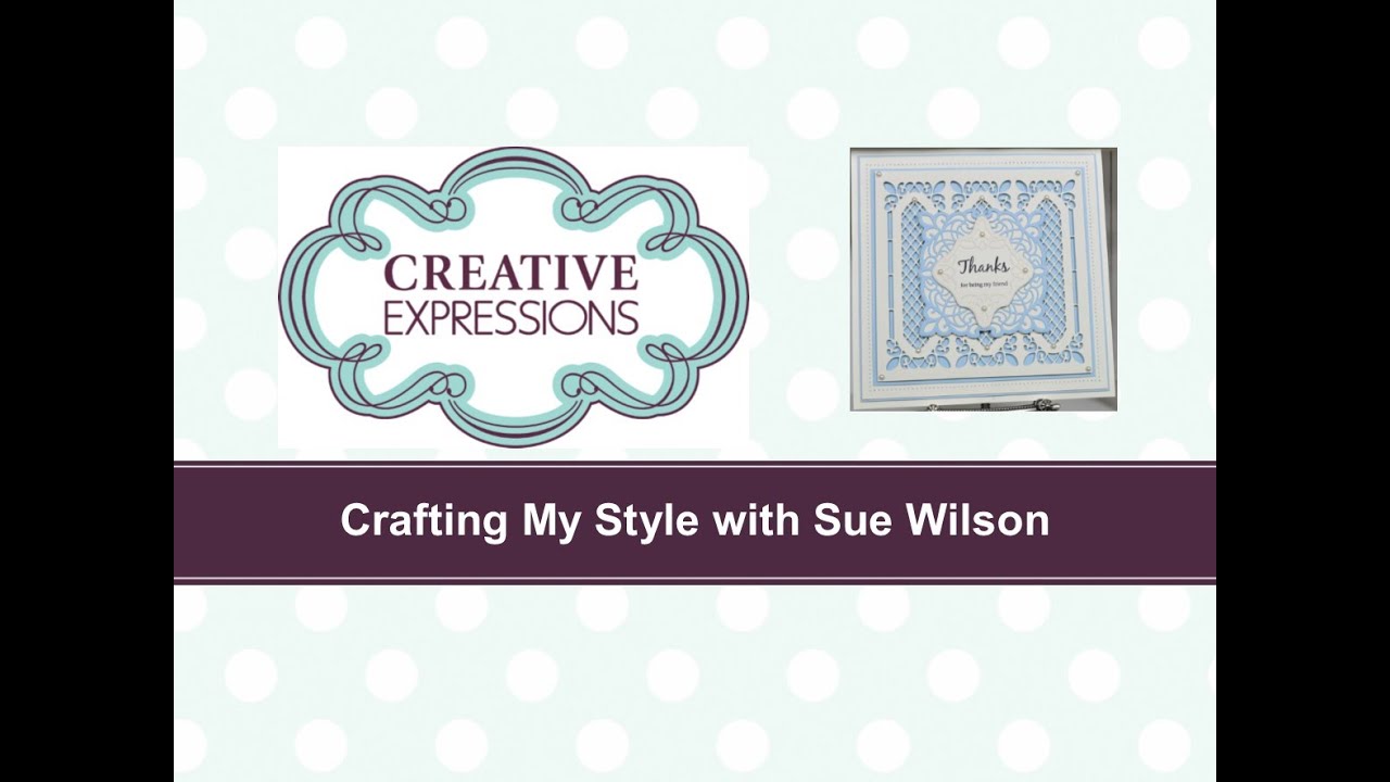 Crafting My Style with Sue Wilson - Striplet Background for Creative Expressions