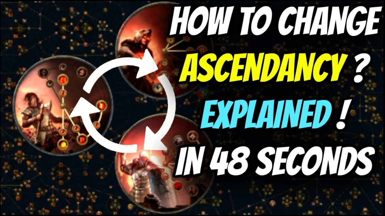 How to Change Ascendancy Explained in 48 seconds | Touches Grass | Path of Exile | #pathofexile