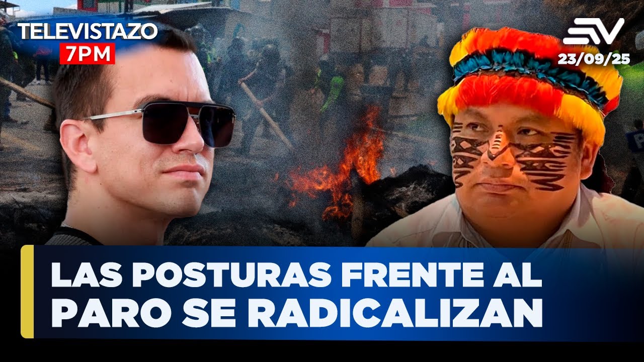 Noboa denuncia terrorismo en el paro, la Conaie responde | Televistazo 7PM🔴#ENVIVO Noticias Ecuador
