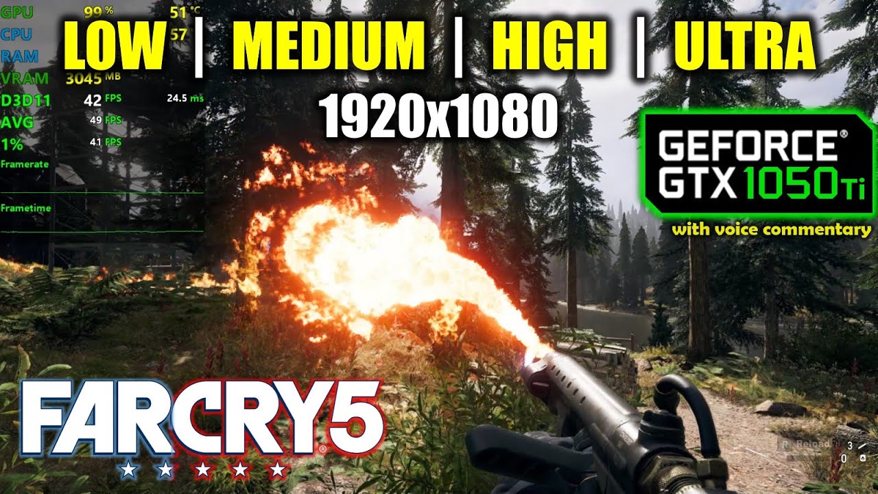 GTX 1050 Ti | Far Cry 5 — 1080p, все настройки