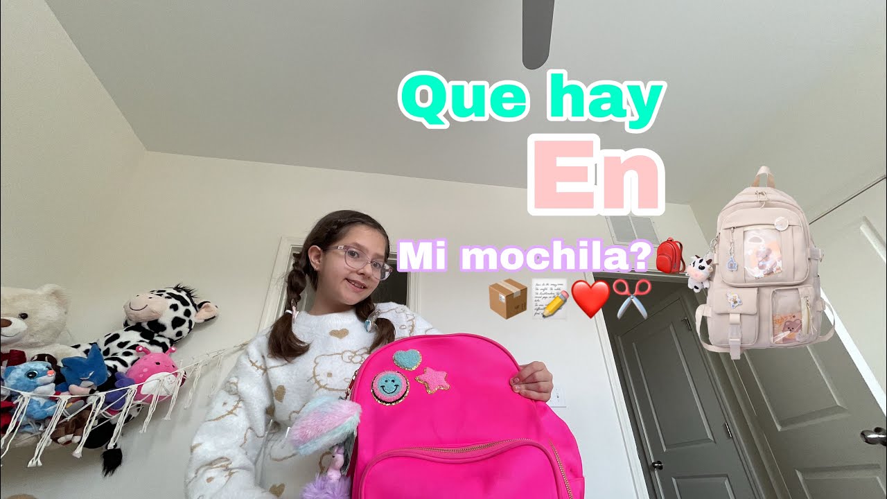 Que hay en mi mochila?🎒 😗😃🤪