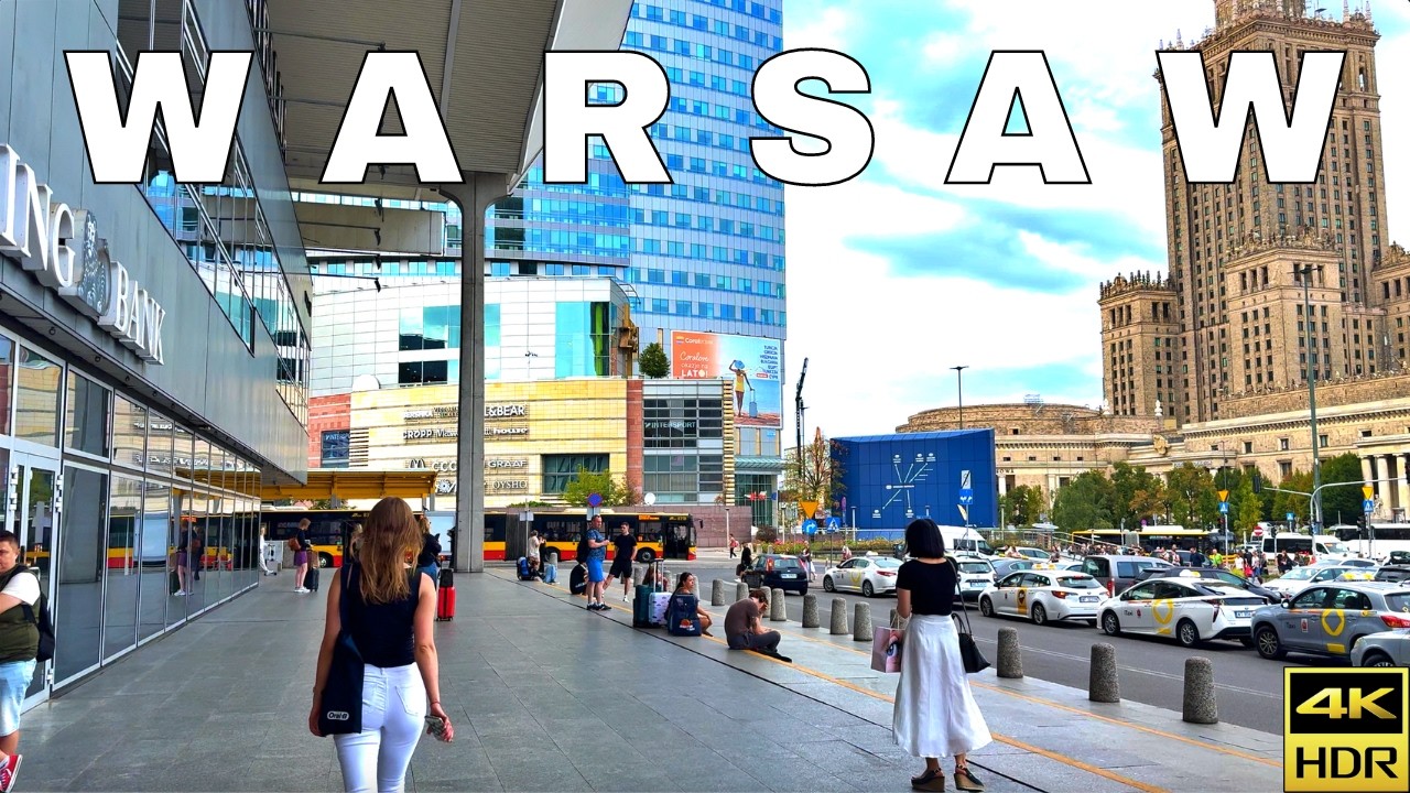 POLAND 2024 🇵🇱 | Warsaw Downtown and Central Station | 4K HDR