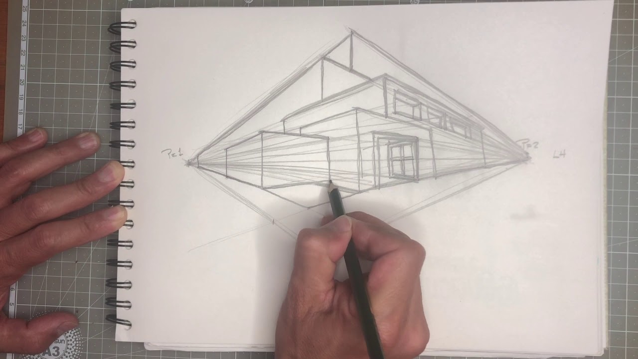 Dibujo con dos puntos de fuga