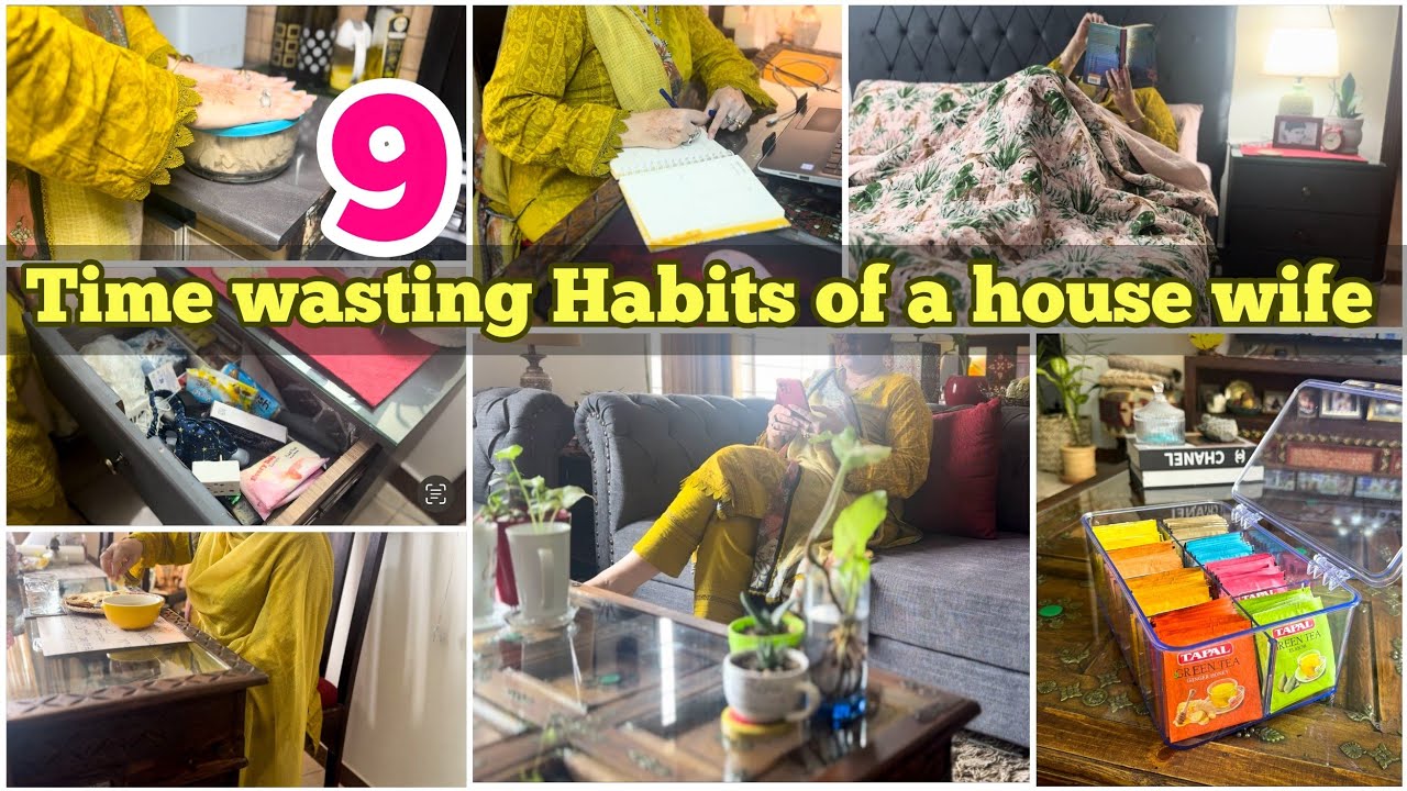 9 TIME WASTING HABITS HOLDING YOU BACK AS A HOUSEWIFE || HOW TO BE A BEST  HOMEMAKER