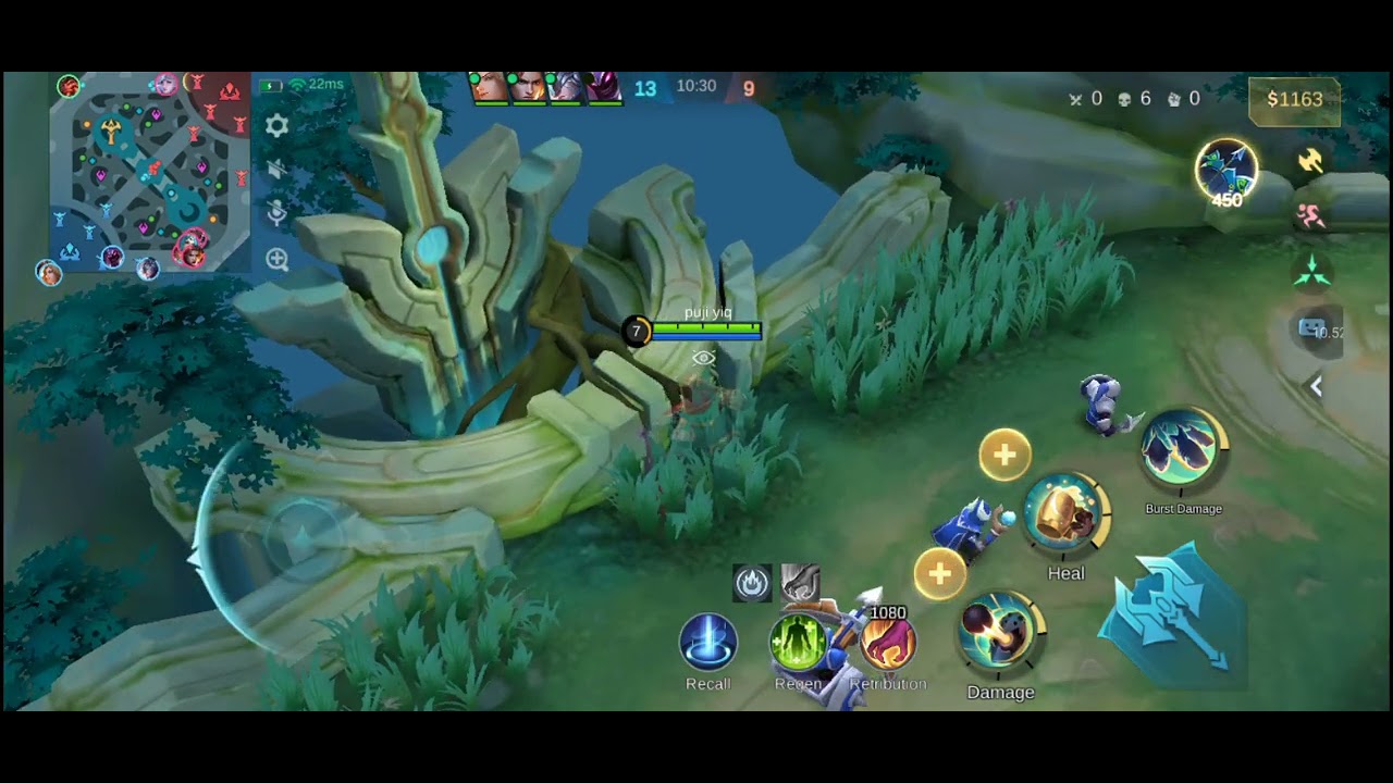 BANE,TIGREAL,ALPHA,HELCURT,LANCELOT VS COMPUTER KITA KALAH 