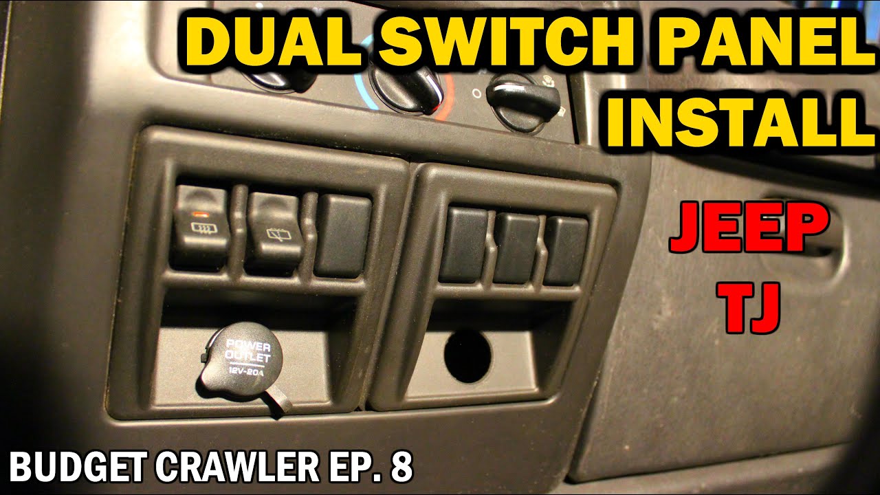 $15 Dual SWITCH PANEL Install on the TJ WRANGLER | Budget Crawler Ep. 8